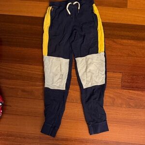 Hanna Andersson Navy and Yellow Kids Joggers